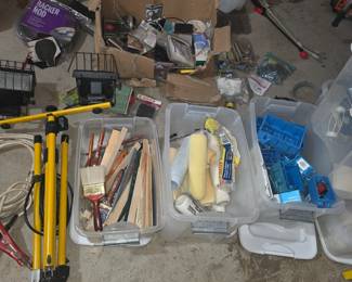 Paint rollers, paint sticks