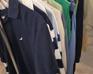 Ralph Lauren Polo tops, Tommy Bahama tops, Abercrombie and Fitch pants, and more