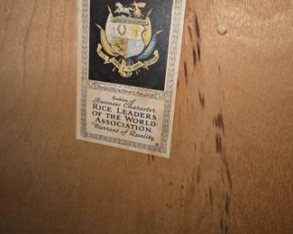 Rice leaders of the World Association
-warrant of quality