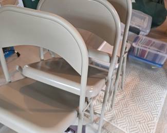Metal folding chairs