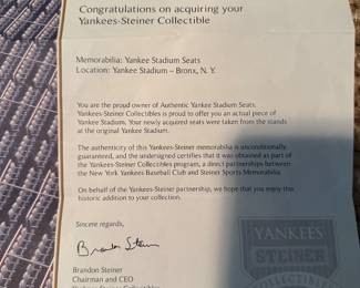 Yankee Stadium Seats