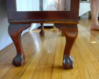 Antique Mohogany display cabinet