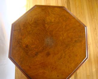 Stunning Burr Walnut Victorian Sewing or Work Box Great as Side Lamp End Table