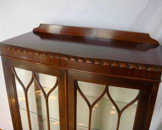 Antique Mohogany display cabinet