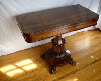Antique William IV Rosewood Card Table, 1830s