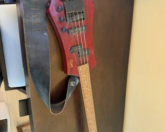 1980's - 90's Cort by Lotis Steinberger B2A Headless bass Trans Red