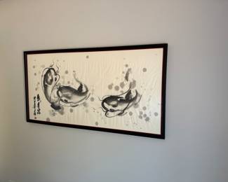 Fugu Fish Original Painting, Ink on Rice Paper