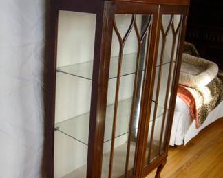 Antique Mohogany display cabinet