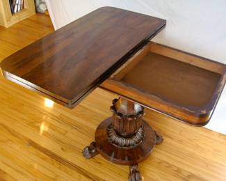 Antique William IV Rosewood Card Table, 1830s
