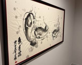 Fugu Fish Original Painting, Ink on Rice Paper