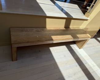 Driftwood white wash bench