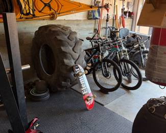 Large tractor work out tire
