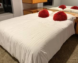California King Bed with conforting mattress