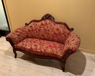 Victorian Rosewood Settee 