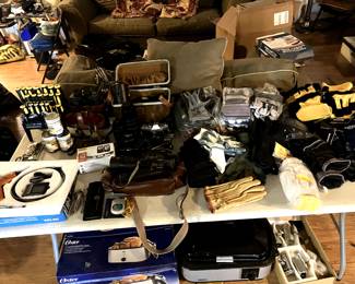 Vintage Cameras, New Gloves