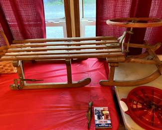Vintage Wooden Sled
