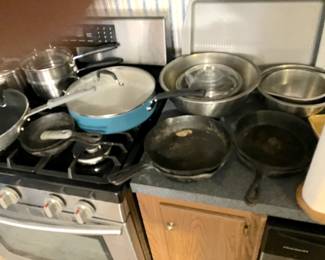 Pots & Pans Some Cast Iron
