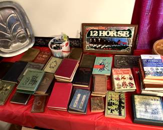 Vintage Books & Beer Tray