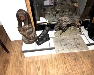 Buffalo and Bear art