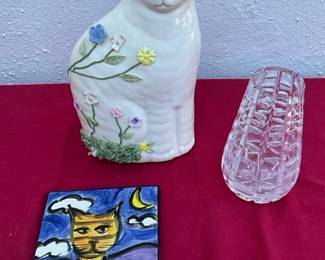 Whimsical Cat Lovers Trio