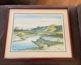 Peter Hurd Signed Print