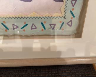 SIGNATURE ON ART PIECE