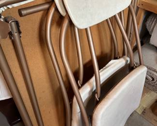 FOLDING TABLE AND CHAIRS