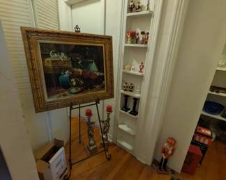 Nutcrackers, kitten painting