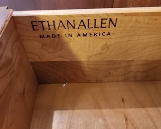 armoire/TV cabinet by Ethan Allen. has a drop-down desk top and pullout desk. Solid wood