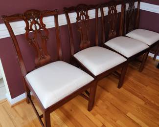 Set of 8 Maitland-Smith Chippendale chairs-2 w arms