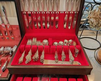 Community flatware set, silver PLATE