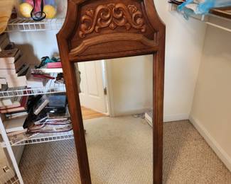 pair of mirrors for dresser.  Mid century modern bedroom set (purchased on wedding day 54 years ago)