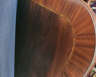 Henkel Harris dining table top (always with pads & tablecloth on)