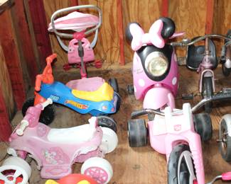 kids bikes and scooters, good condition