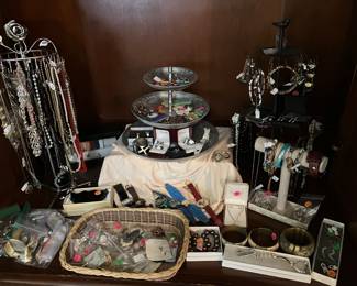 costume jewelry, plus sterling and some gold jewelry