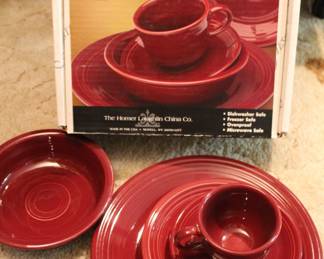 Fiesta 5-piece settings, eight boxes available, "Cinnabar"