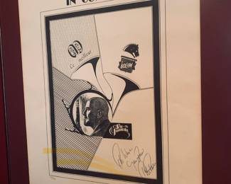 Autographed Pete Fountain framed event poster