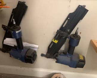 Two pneumatic nail guns