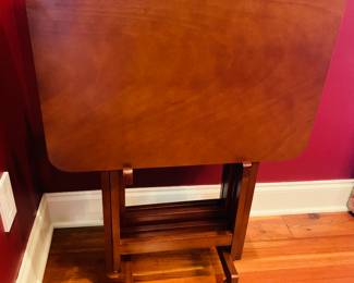 wooden TV trays