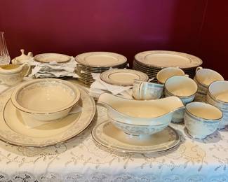 place settings for 12 of Lenox Mt. Vernon china--perfect