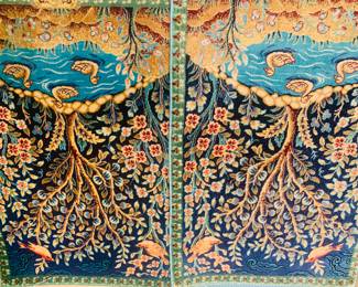 Hand knotted silk Turkish small works. Perfect for framing 