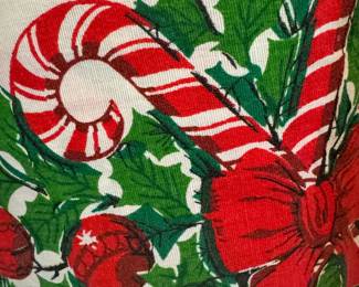 Vintage Christmas table cloth