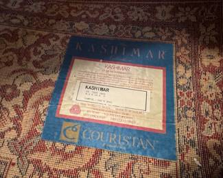 Measurements for rug