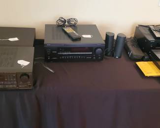 Audio Equipment. 
Turn table.
Amplifiers.
Disc player.
