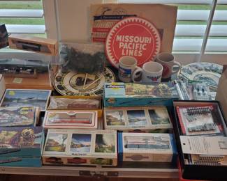Train set pieces. 