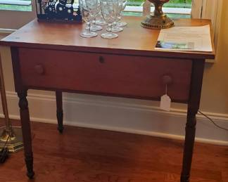Antique Primitive Desk with appraisal documentation.