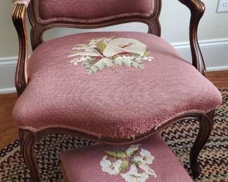 Tapestry Chair. Gorgeous bones. Great project piece. 