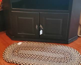 Corner TV unit. Black.