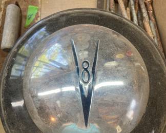 Set of 4 Ford V8 hubcaps
