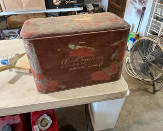 Old Dr. Pepper cooler